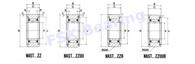 Ακτινωτό NAST 35 χωριστή υποστηριγμένη ταυτότητα ρουλεμάν κυλίνδρων βελόνων ZZ 35 χιλ. 1
