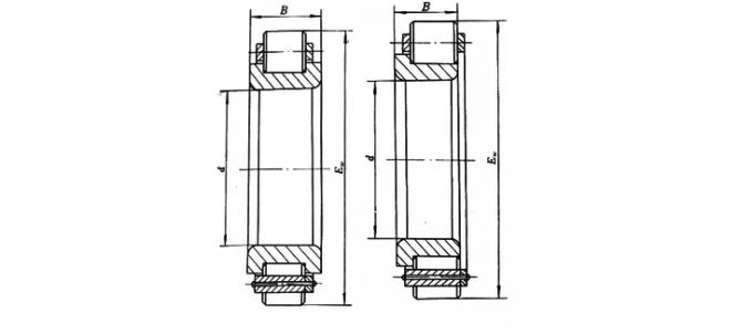 Ορείχαλκου εκκεντρικό ρουλεμάν 60 × 130 × 31mm ρουλεμάν κυλίνδρων κλουβιών RN312M κυλινδρικό 0