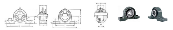 UKP322 Κανονικό πλατύ προσαρμογή μαξιλάρι μπλοκ 100*295*520 mm χυτοσίδηρο 8