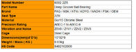 China Ball Bearings Price List 6000 Series 6002 2ZR Miniature Deep Groove Ball Bearing