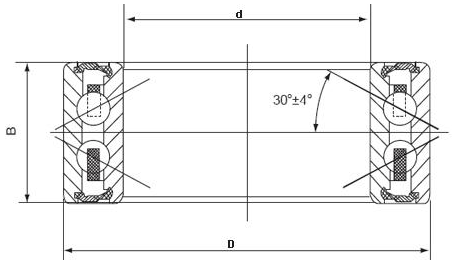 Ένσφαιρος τριβέας συμπιεστών A/$l*c 4607 - 3AC2RS που χρησιμοποιείται για τη TOYOTA 35mm X 52mm X 22mm 0